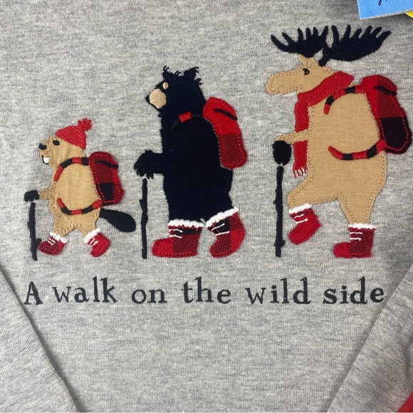 Little Blue House Kids “A Walk on the Wild Side” Pajama Set Size 6 NWT - Picture 5 of 8